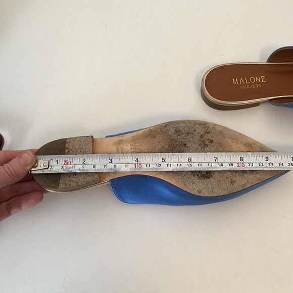 Malone Souliers Zelda Faux-pearl Embellished Satin Loafers Size 37 - Picture 12 of 12